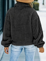 Women's Textured Button-Up Winter Jacket — view 2