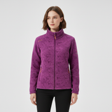 Women's Botanical Print Zip-Up Winter Jacket — view 7