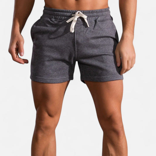 Men's Elastic Waist Summer Shorts — Dark Gray