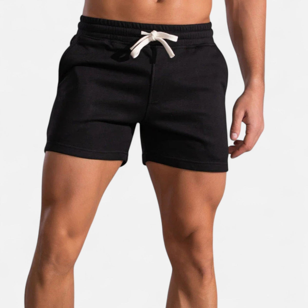 Herrenshorts mit elastischem Bund — Schwarz