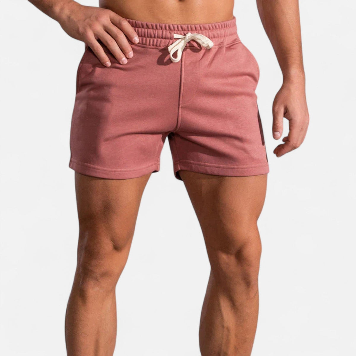 Herrenshorts mit elastischem Bund — Rot
