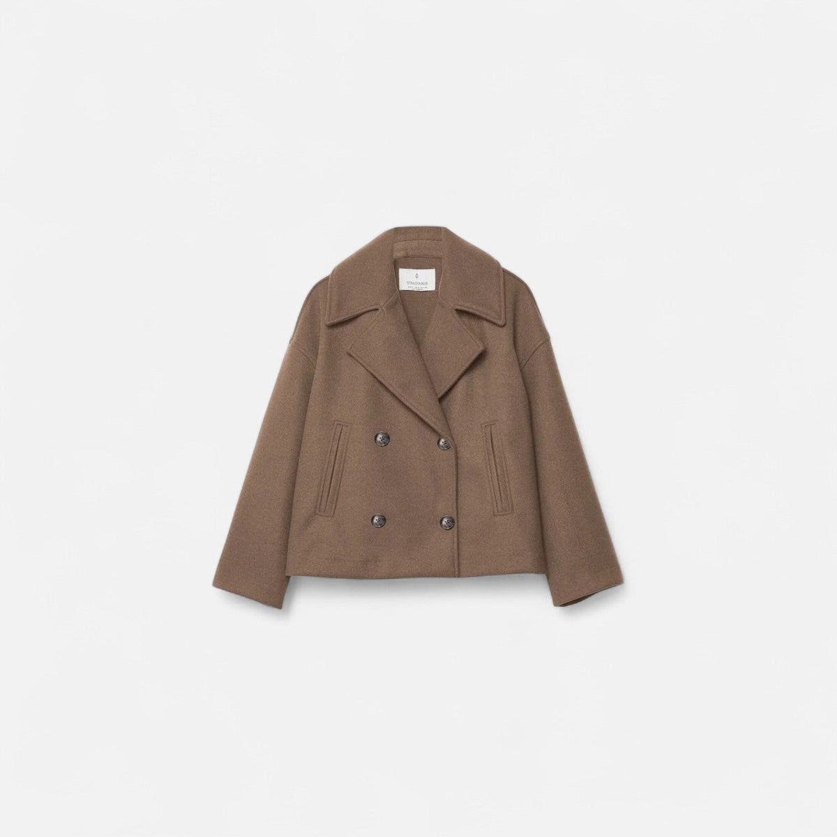 Veste cintrée minimaliste pour femme – Coupe structurée — Marron