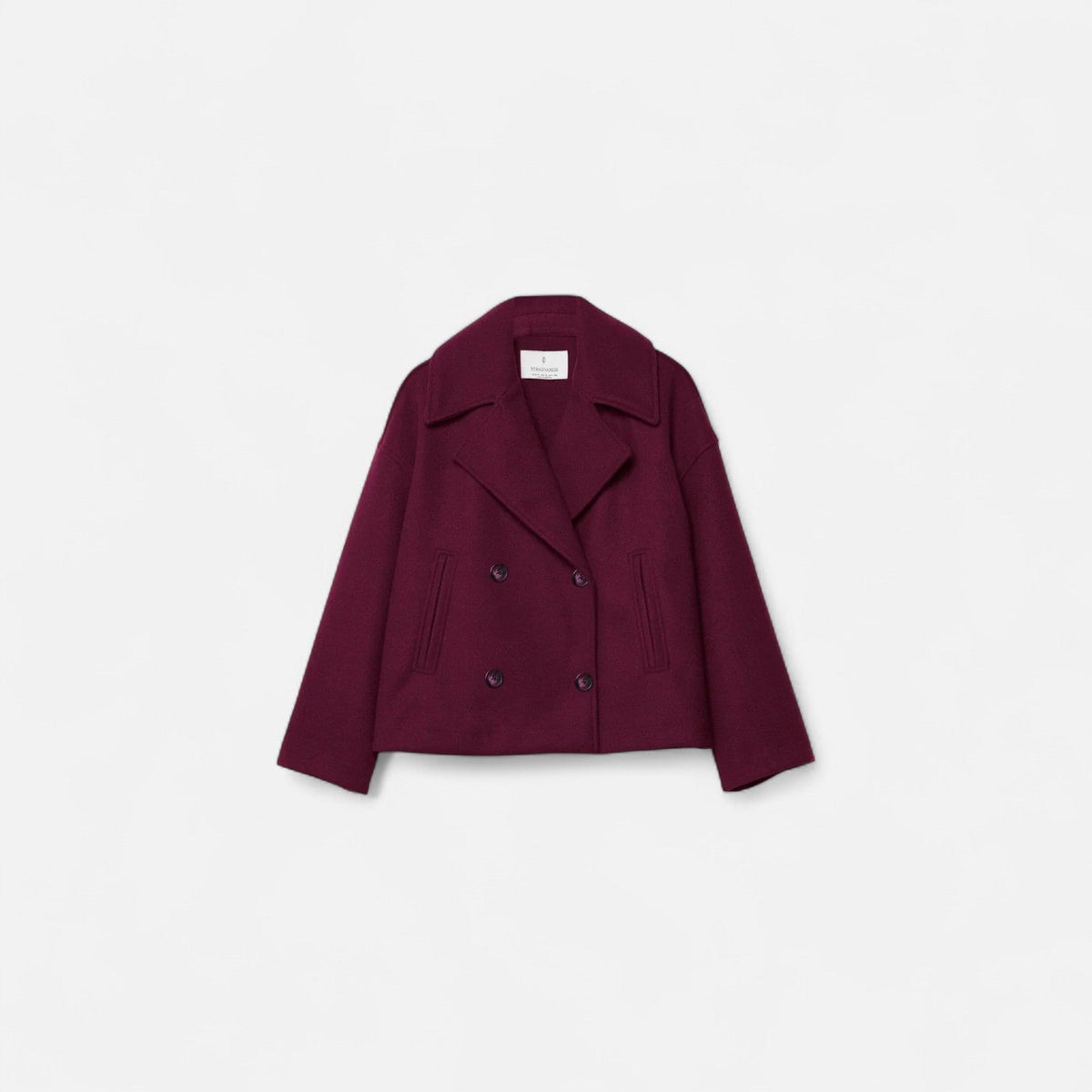 Veste cintrée minimaliste pour femme – Coupe structurée — Rouge