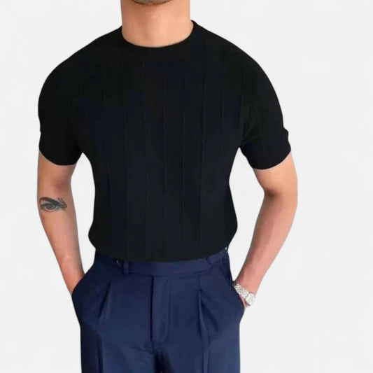 Men's Short Sleeve Summer Polo – Old Money Style — Black