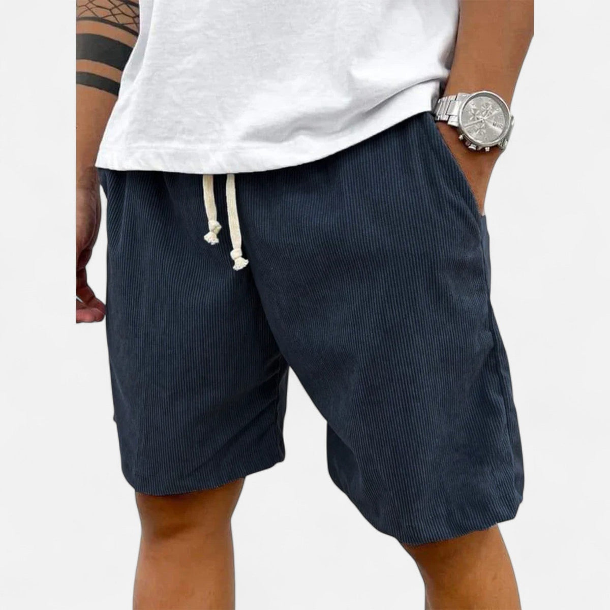 Men's Summer Shorts – Tailored Cut — Navy Blue