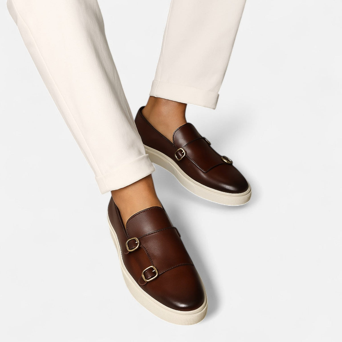 Men's Buckle Loafers – Classic with a Modern Touch — Brown