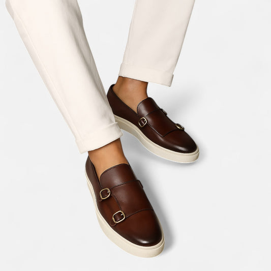 Men's Buckle Loafers – Classic with a Modern Touch — Brown