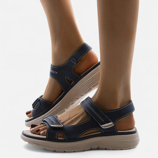 Women's Sandals – Elegant Comfort, Durable Support — Navy Blue