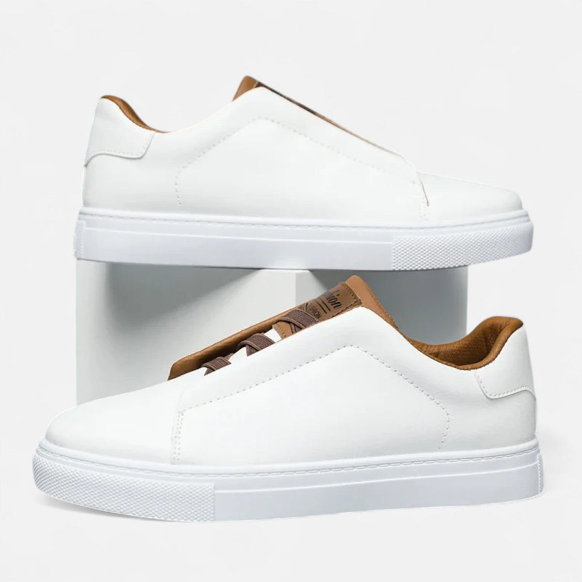 Slip-On Men's Sneakers — White