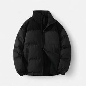 Herrenjacke mit Steppdetails — Schwarz
