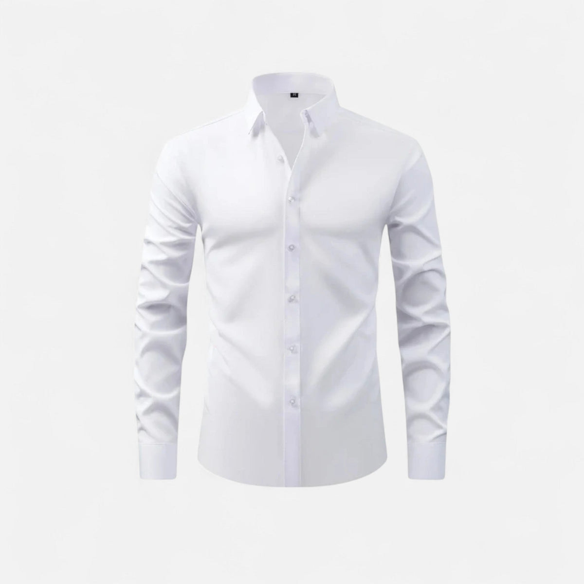 Men's Fitted Shirt Timeless Elegance — White