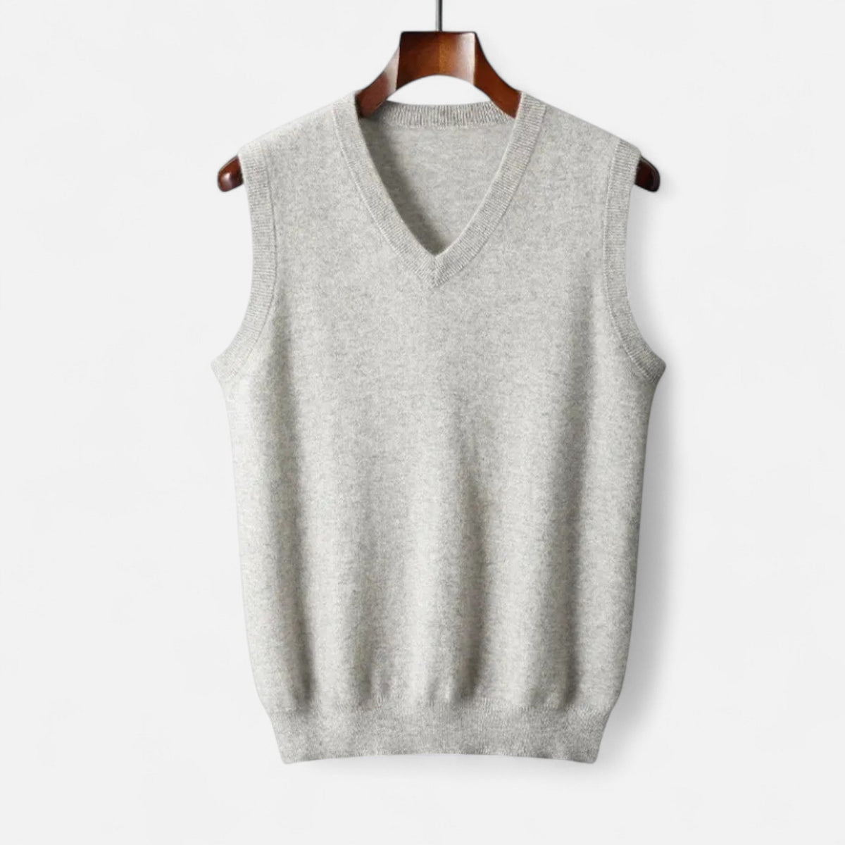 Men's V-Neck Vest — White