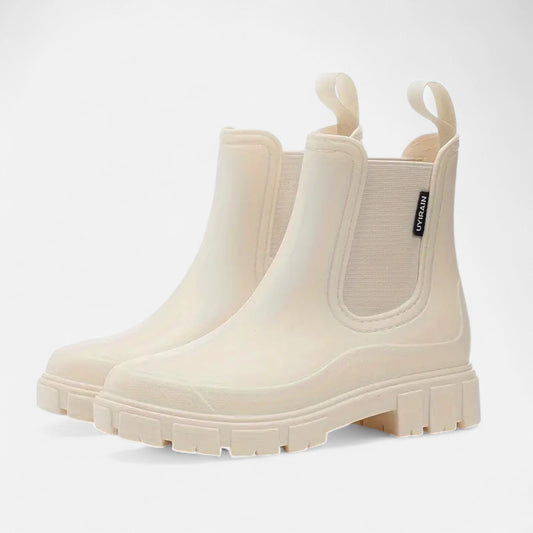 Women's Rain Boots Classic Elegance — Beige