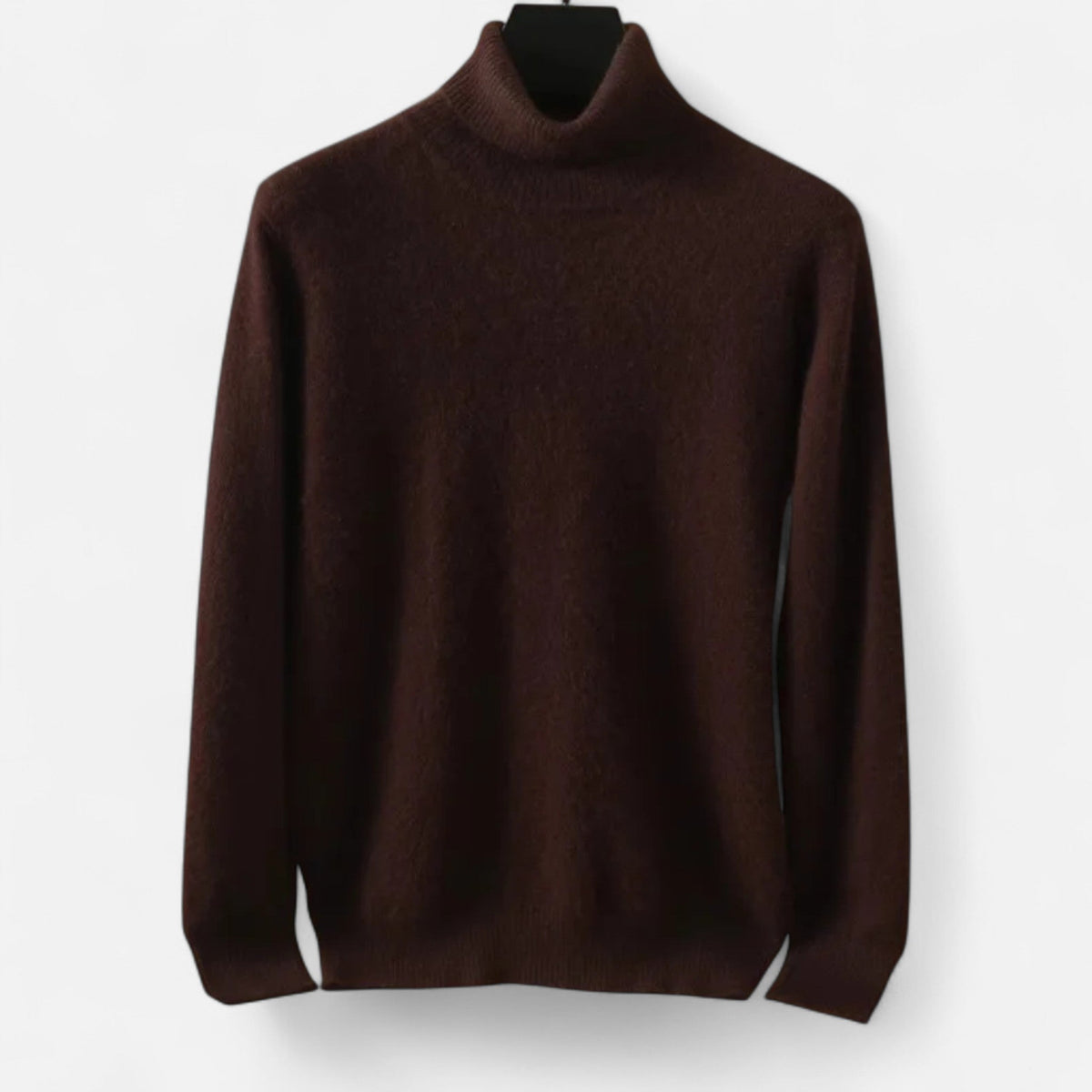Herrenpullover für den lässigen Alltag — Dunkles Kastanienrot