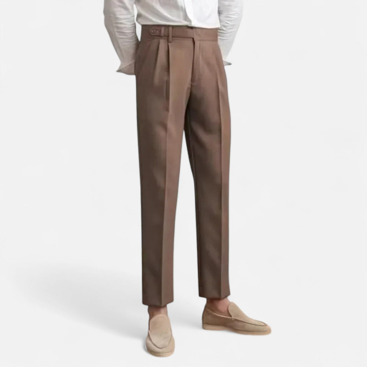 Men's Pants Style Timeless Elegance — Brown