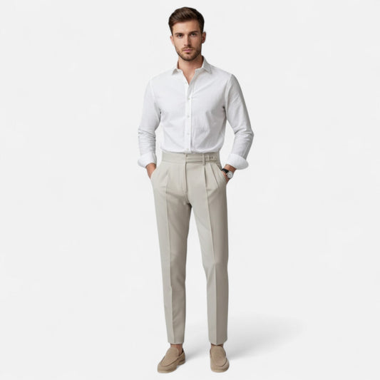 Men's Pants Style Timeless Elegance — Beige
