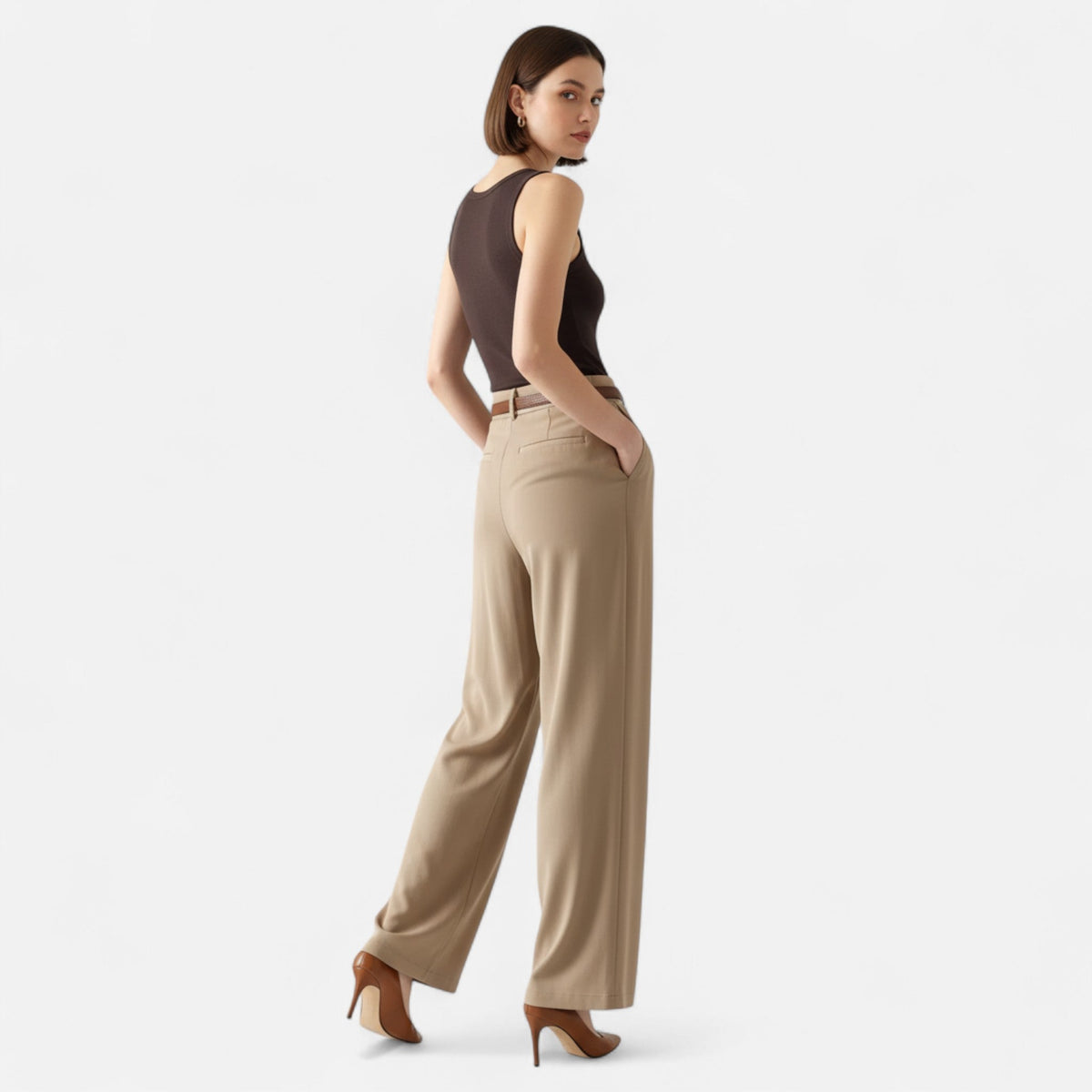 Women's Palazzo Pants High Waist Timeless — product view
