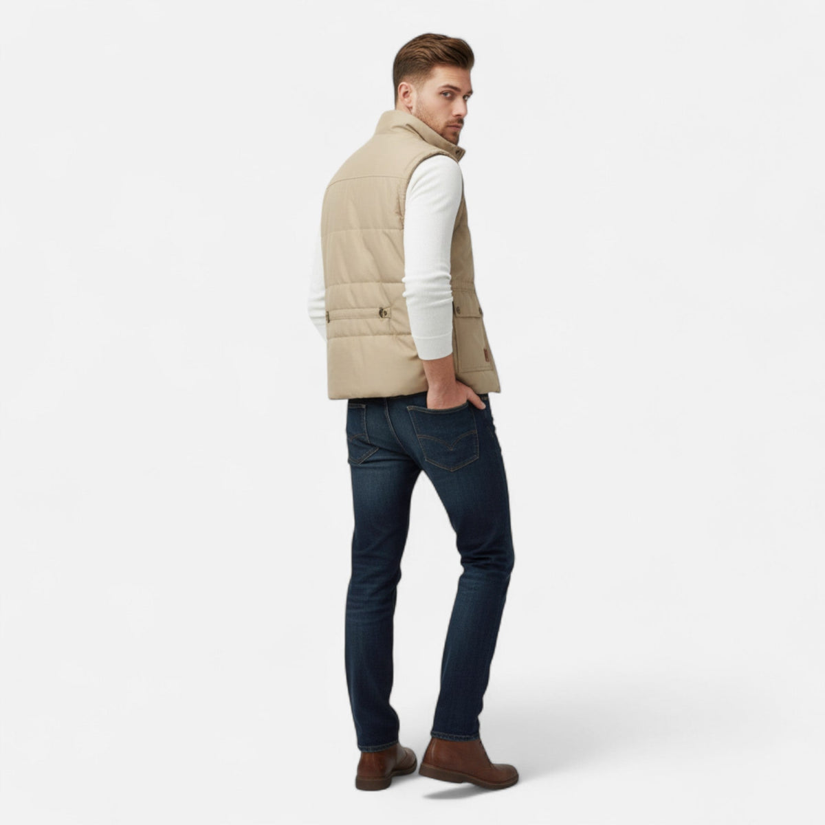 Men's Sleeveless Vest Timeless Elegance — product view