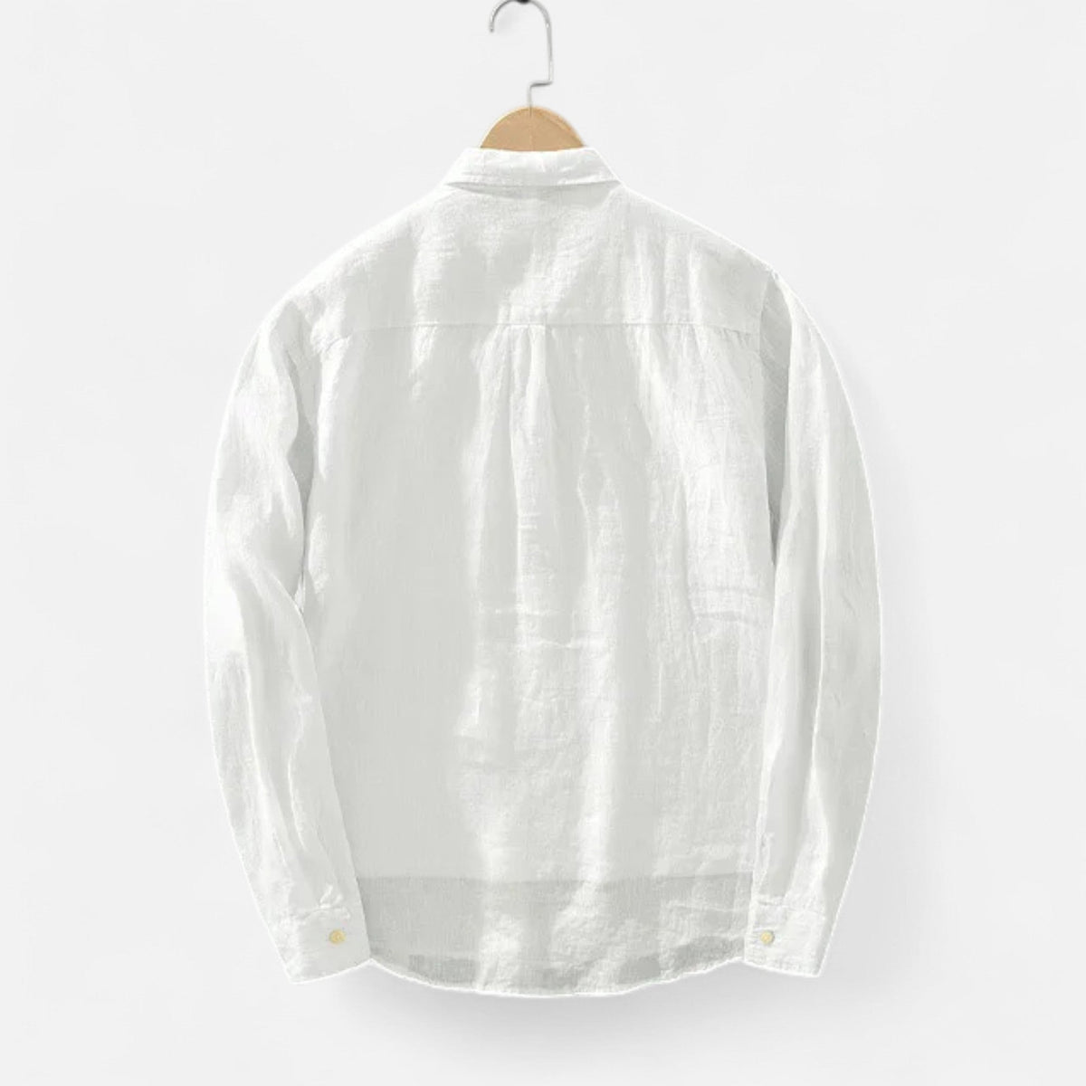 Men's Shirt Square Collar — White