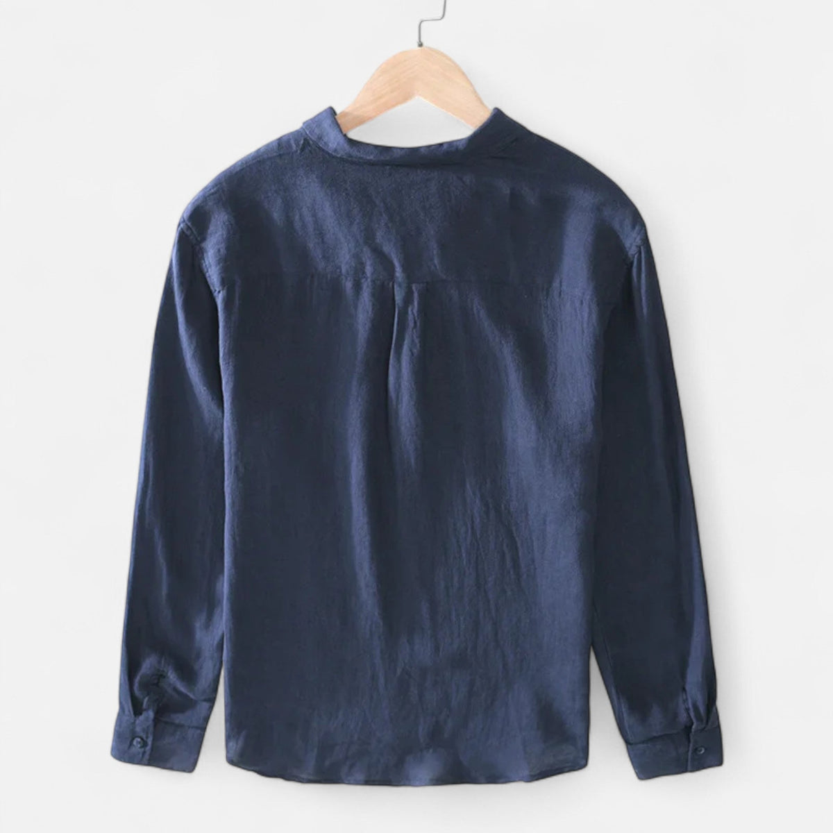 Men's Shirt Square Collar — Navy