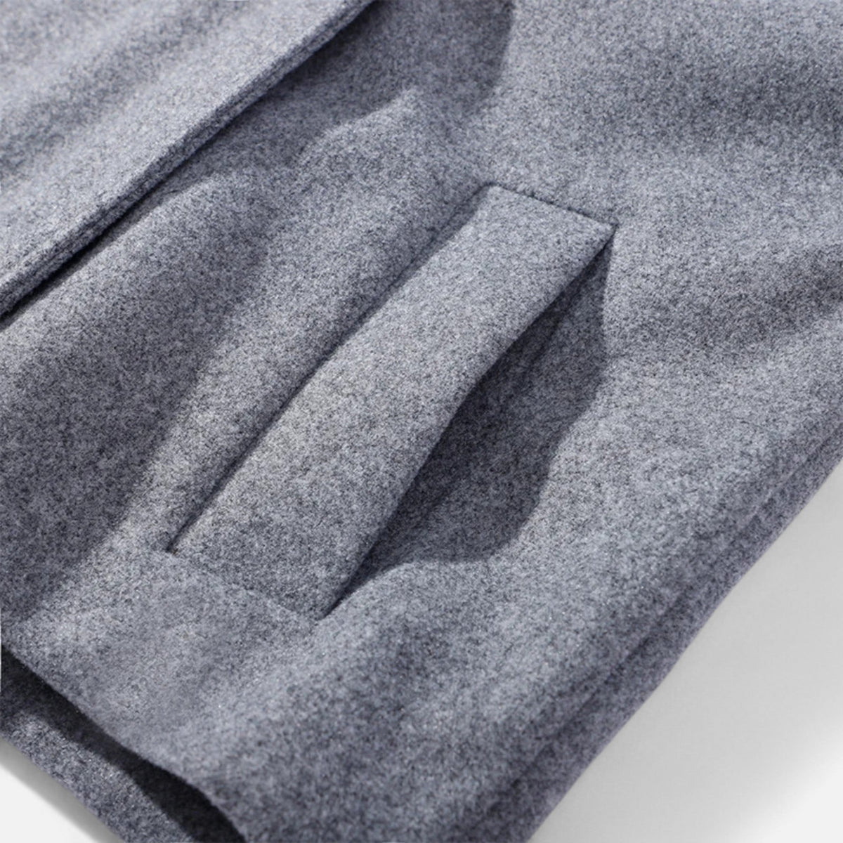 Women's Short Coat High Collar Chic — Grey