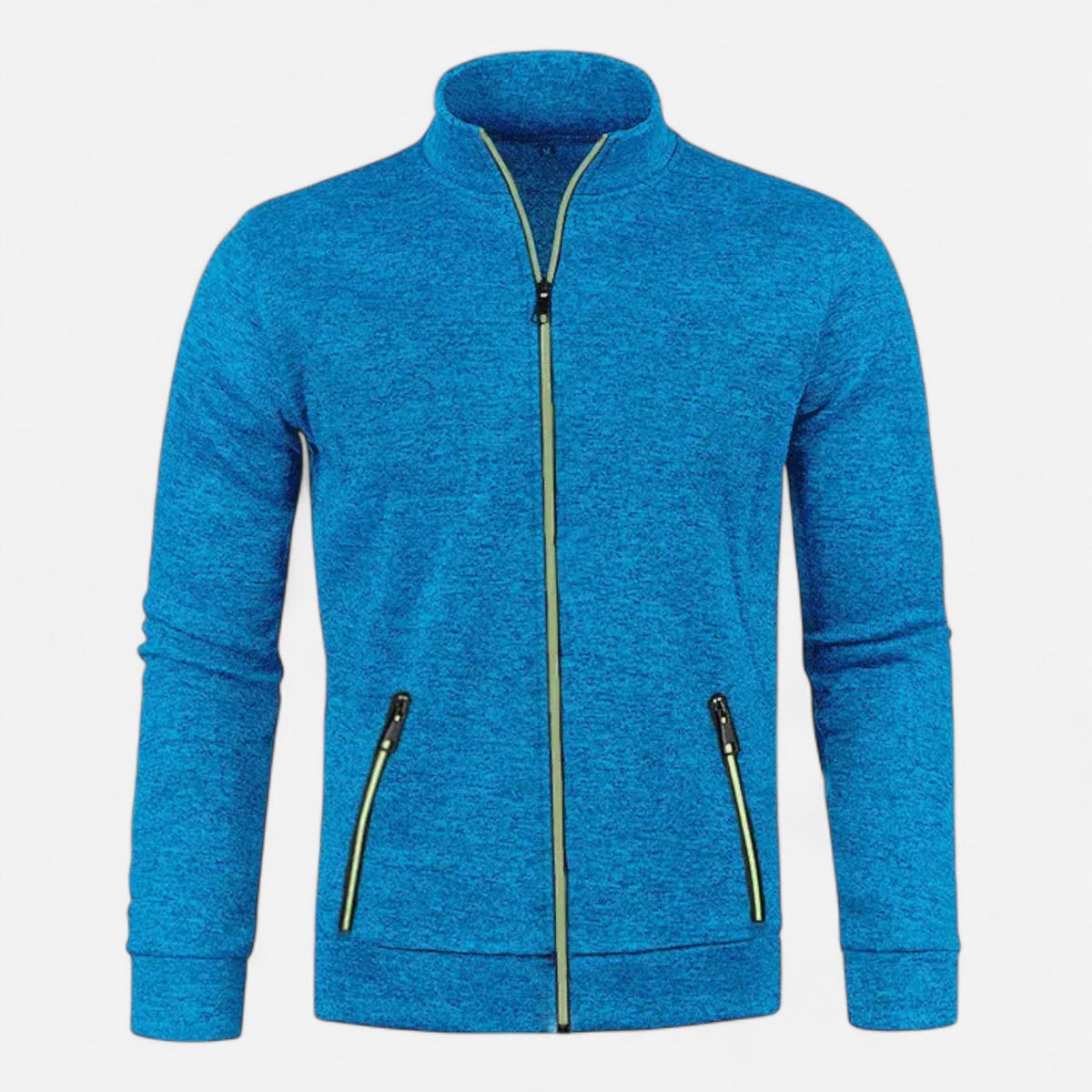 Men's Zip Cardigan — Blue