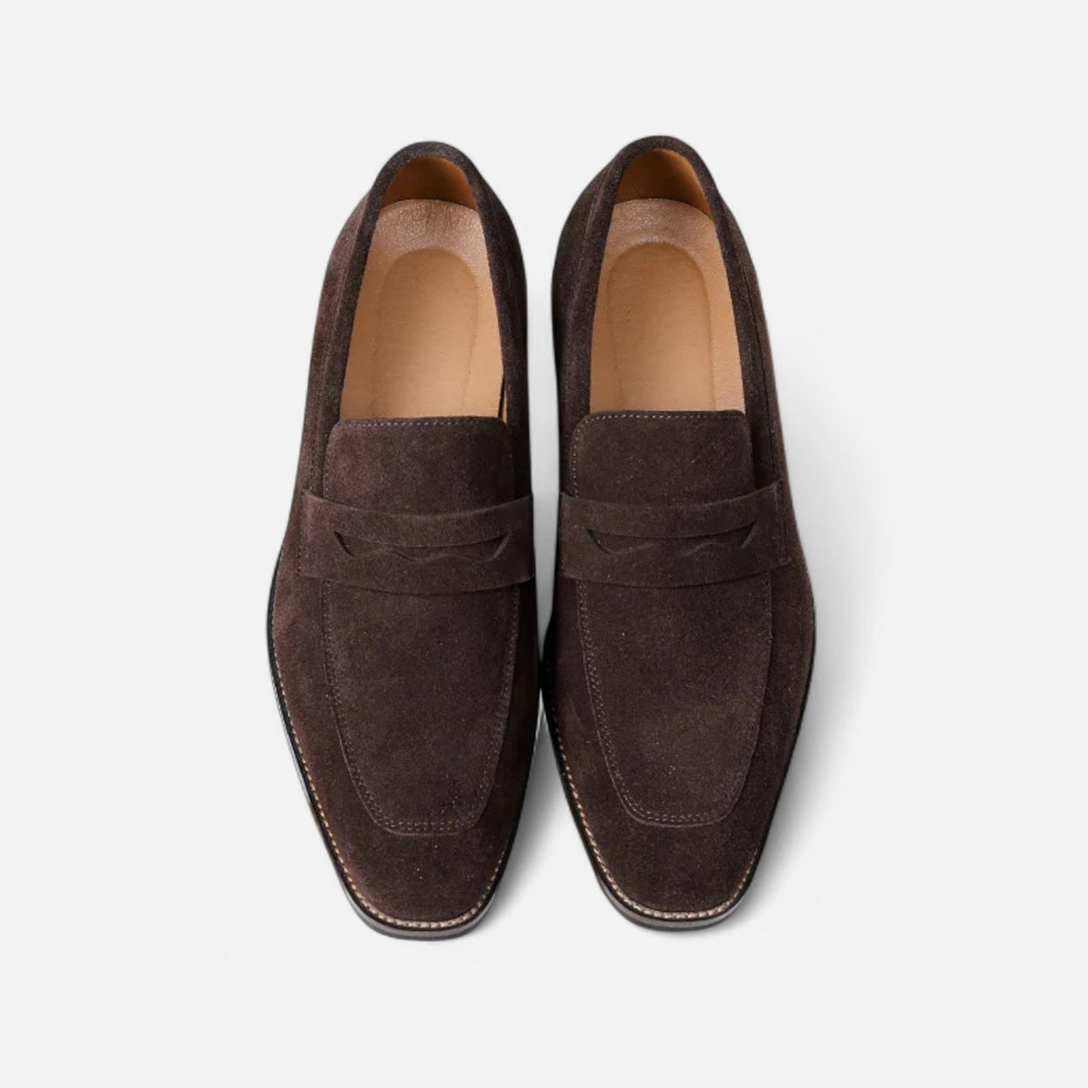 Classic Men's Loafers — Coffee