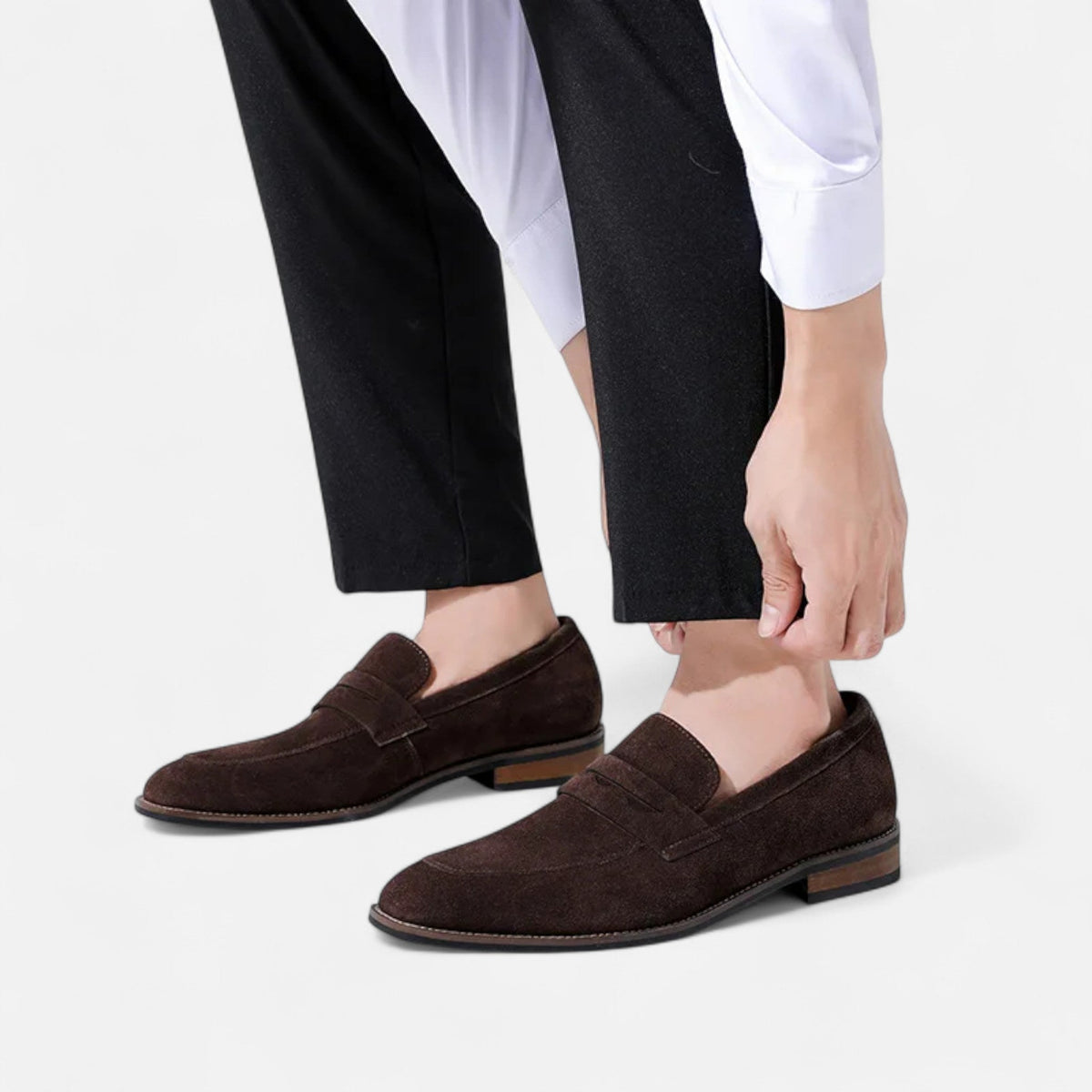 Classic Men's Loafers — Coffee