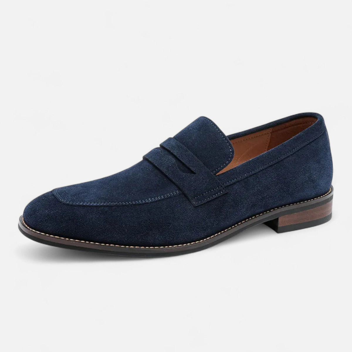 Classic Men's Loafers — Navy Blue