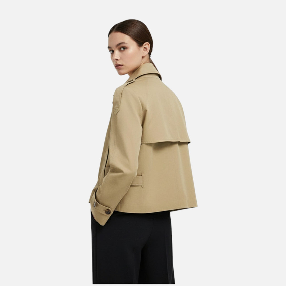 Women's Short Belted Trench Coat — image 3