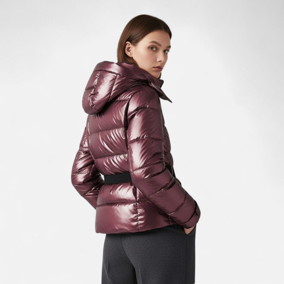 Women's Fitted Ski Jacket — Red