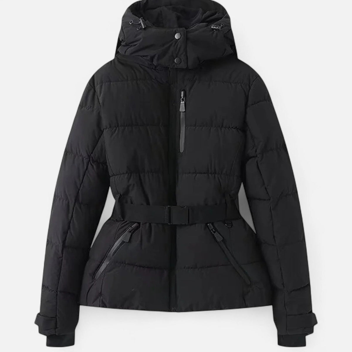 Women's Fitted Ski Jacket — Black