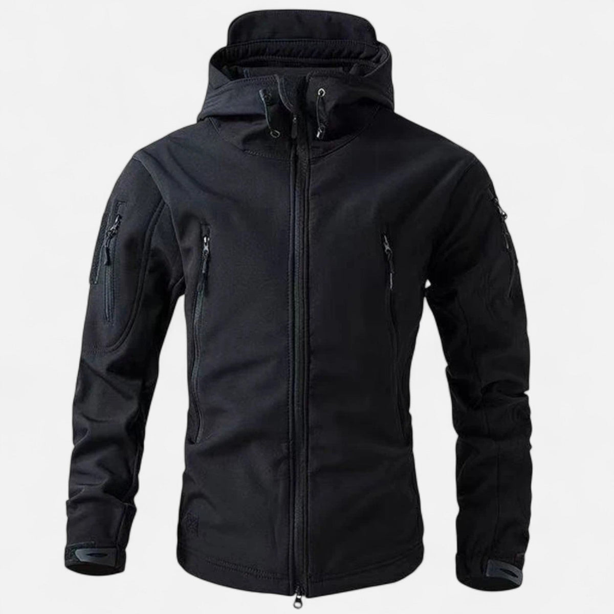 Men's Softshell Jacket with Hood — Black