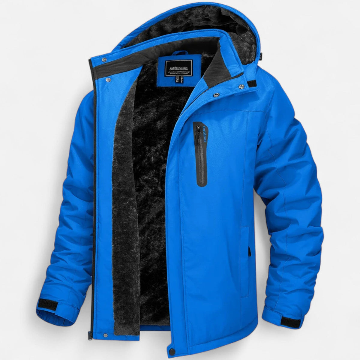 Men's Winter Parka with Fleece Lining — Blue