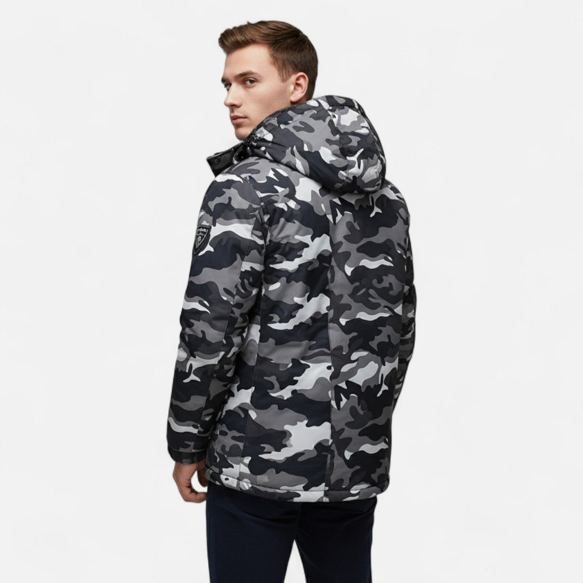 Men's Winter Parka with Fleece Lining — Army Green