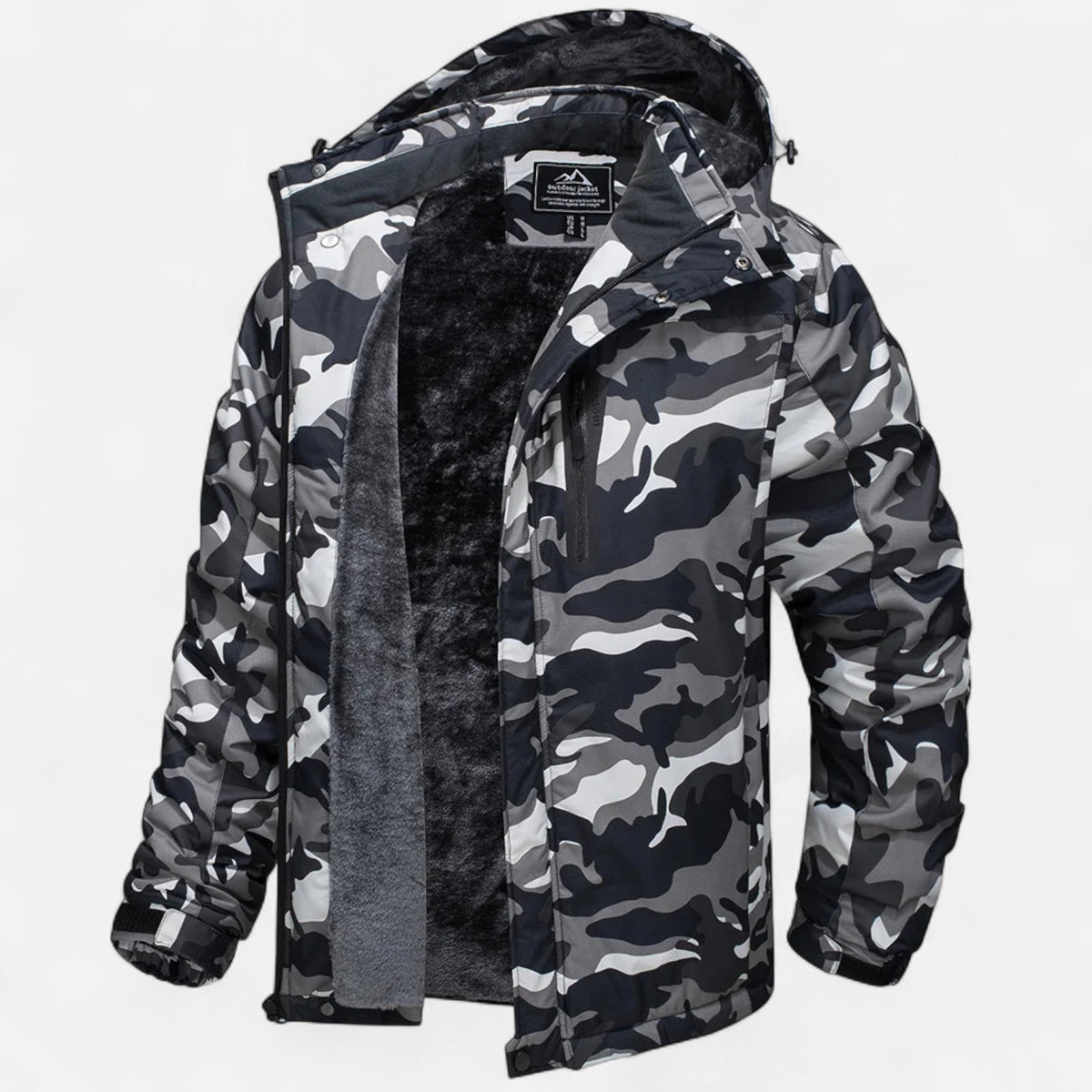 Men's Winter Parka with Fleece Lining — Army Green