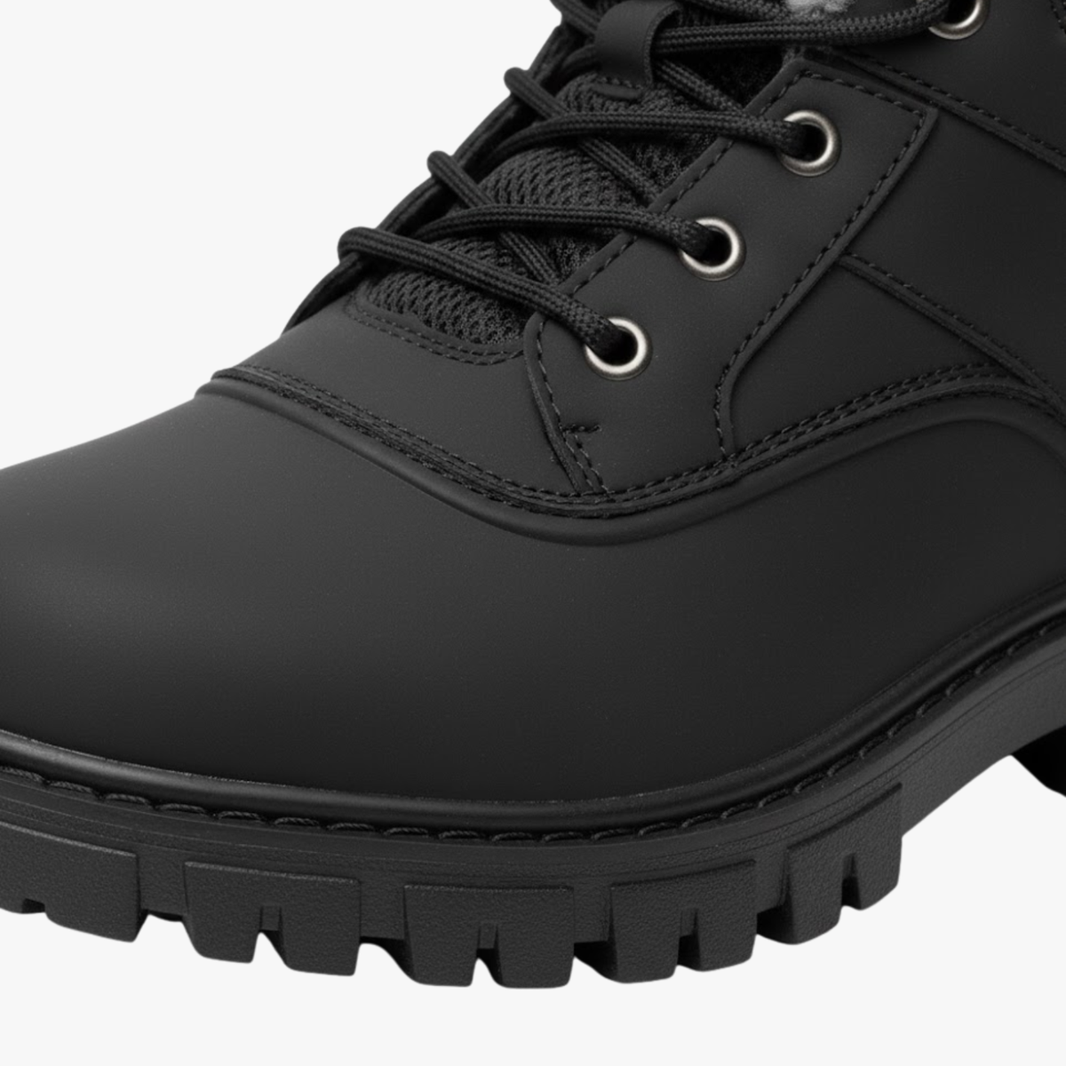 Men's Snow Boots – Warm Winter Boots with Plush Lining for Hiking — Black