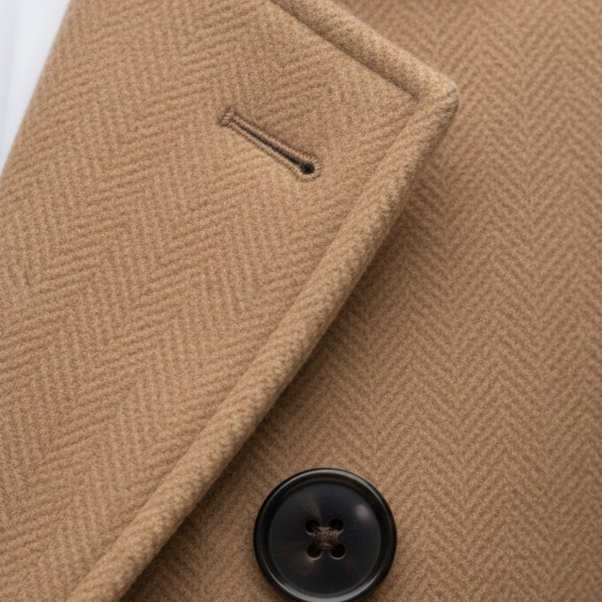 Men's Long Double-Breasted Trench Coat – Autumn and Winter — Khaki