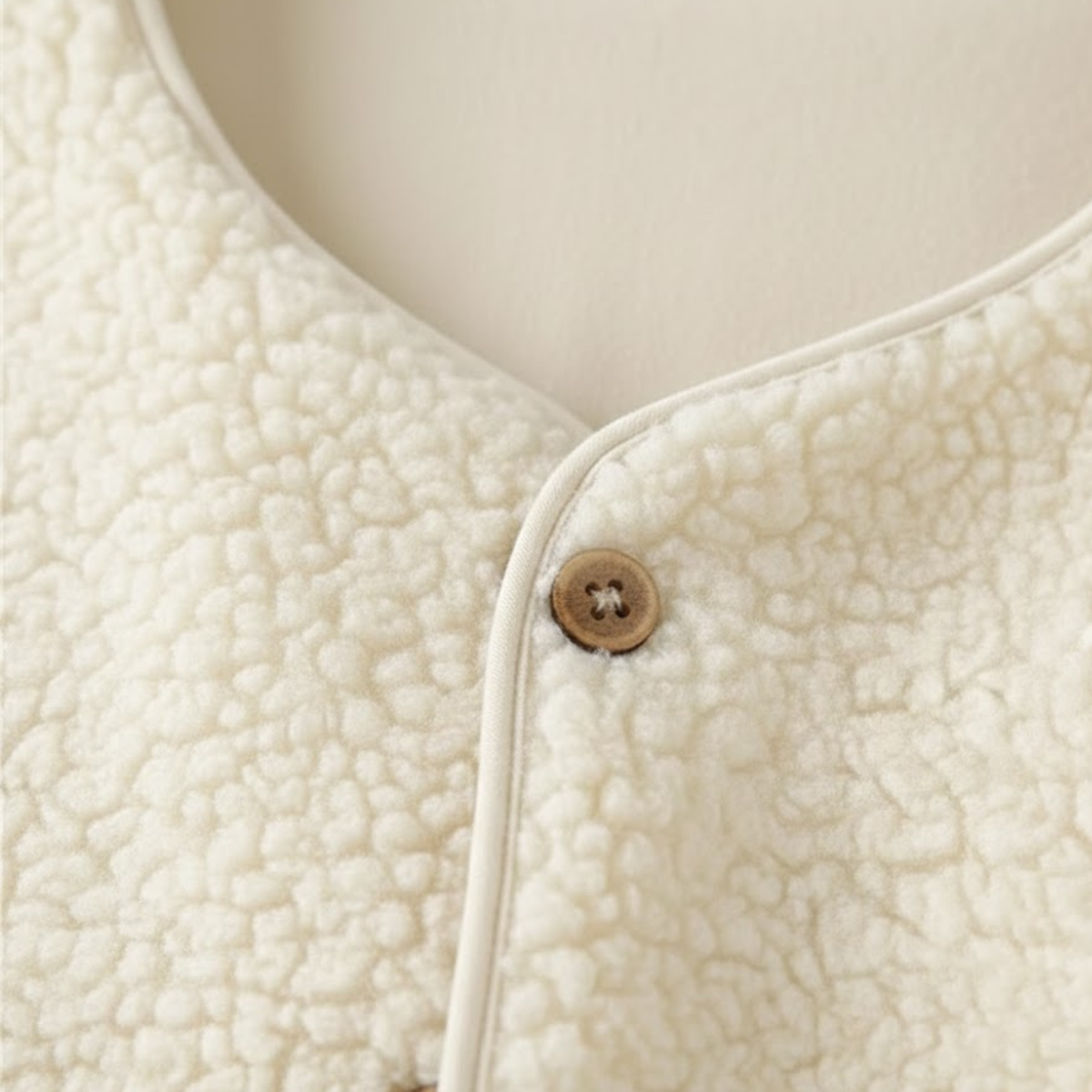 Women's Sleeveless Teddy Fleece Vest Outerwear — product view