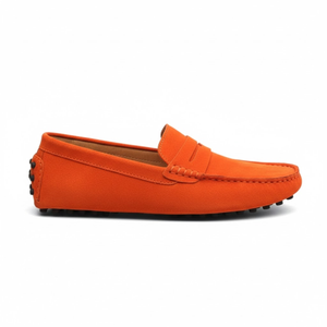 Mokassins für Herren, weiche Slipper-Autofahrerschuhe — Orange