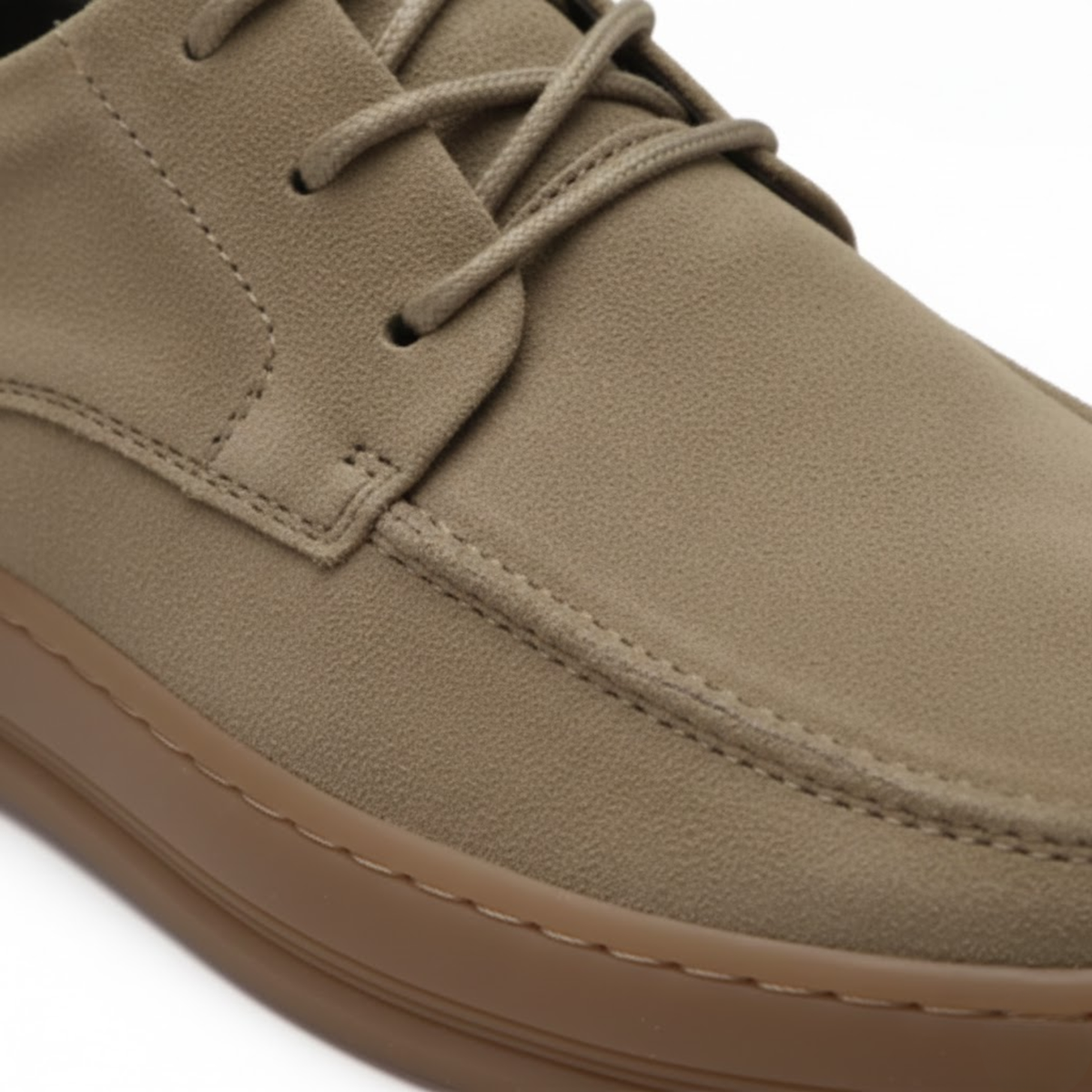 Oxford shoes for men casual city lace-up sneakers — Khaki