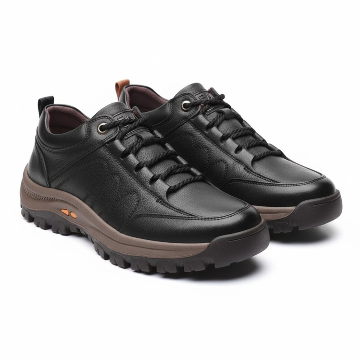 Men's hiking shoes outdoor walking sneakers — Black