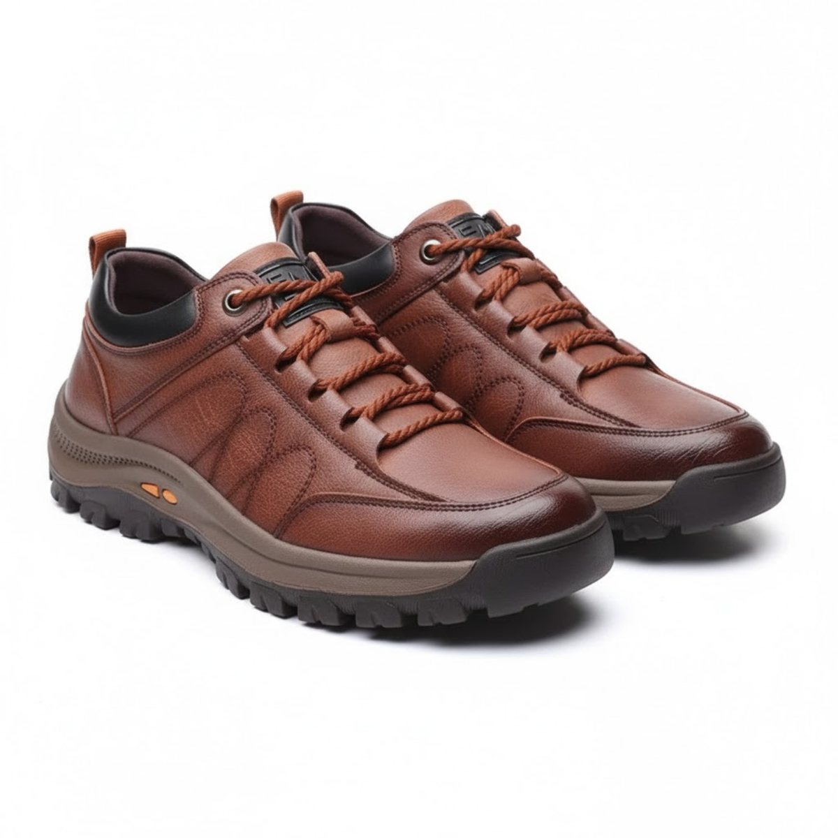 Men's hiking shoes outdoor walking sneakers — Brown