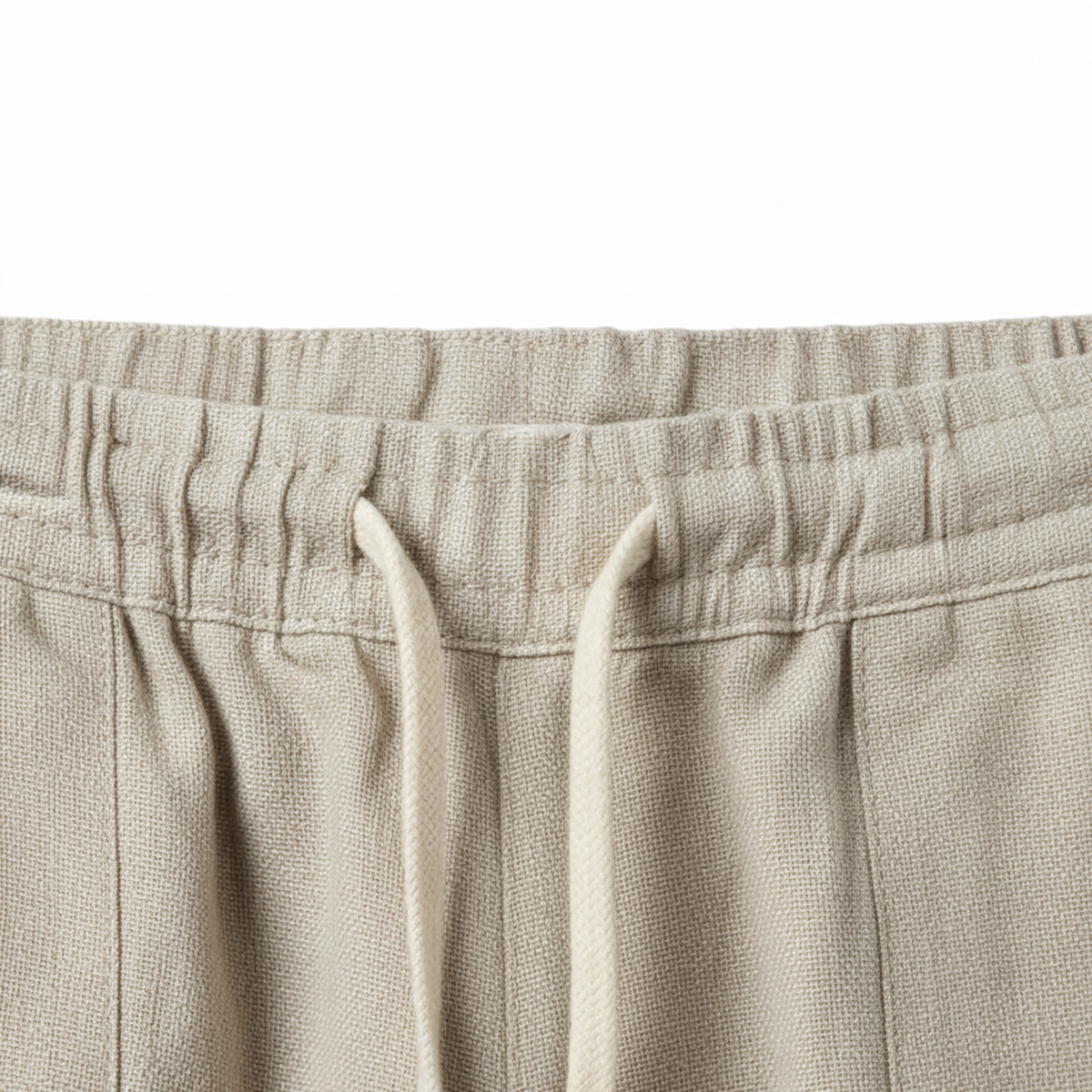 Men's Pants with Elastic Waist and Straight Cut — product view