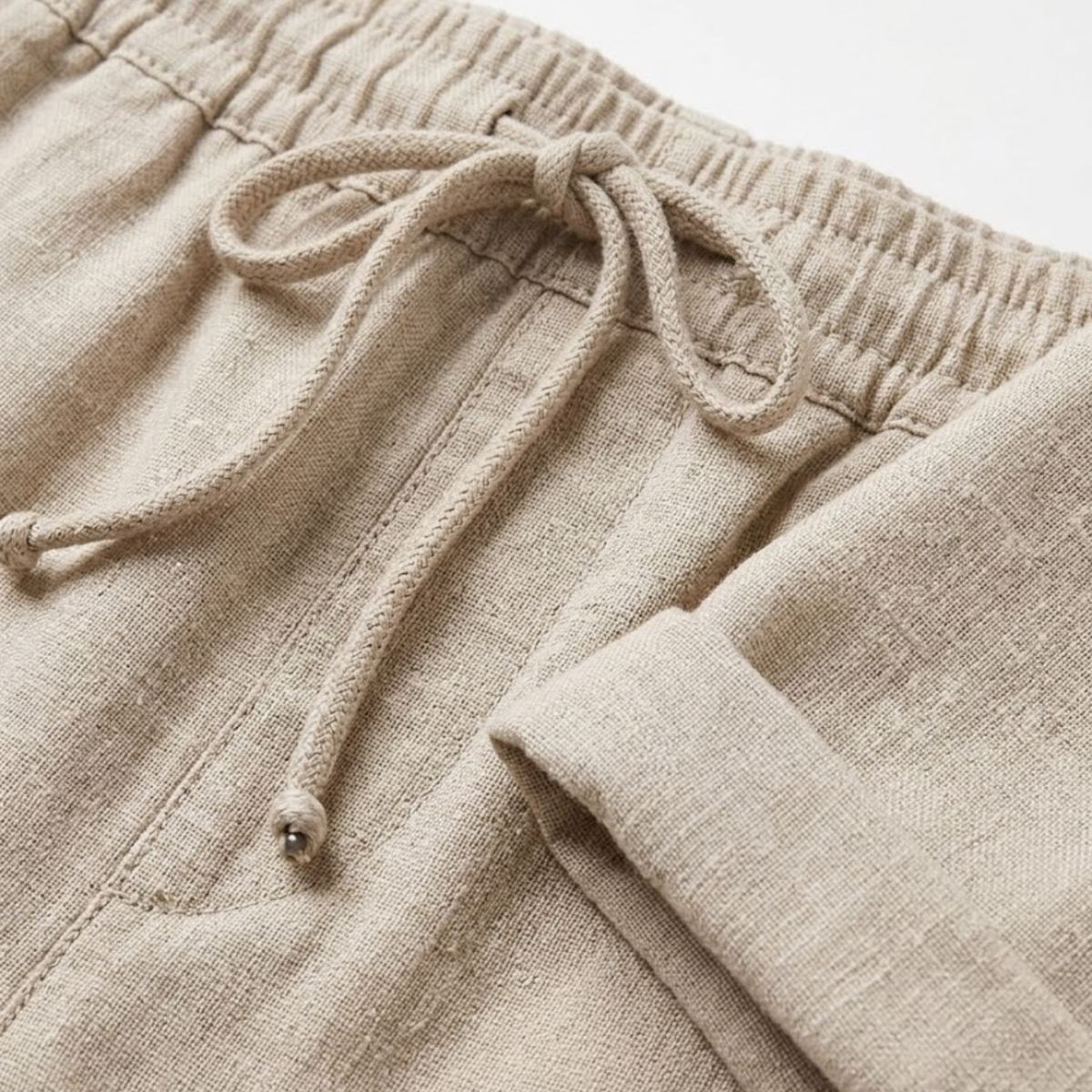 Shorts with Elastic Waist and Pockets for Women — product view