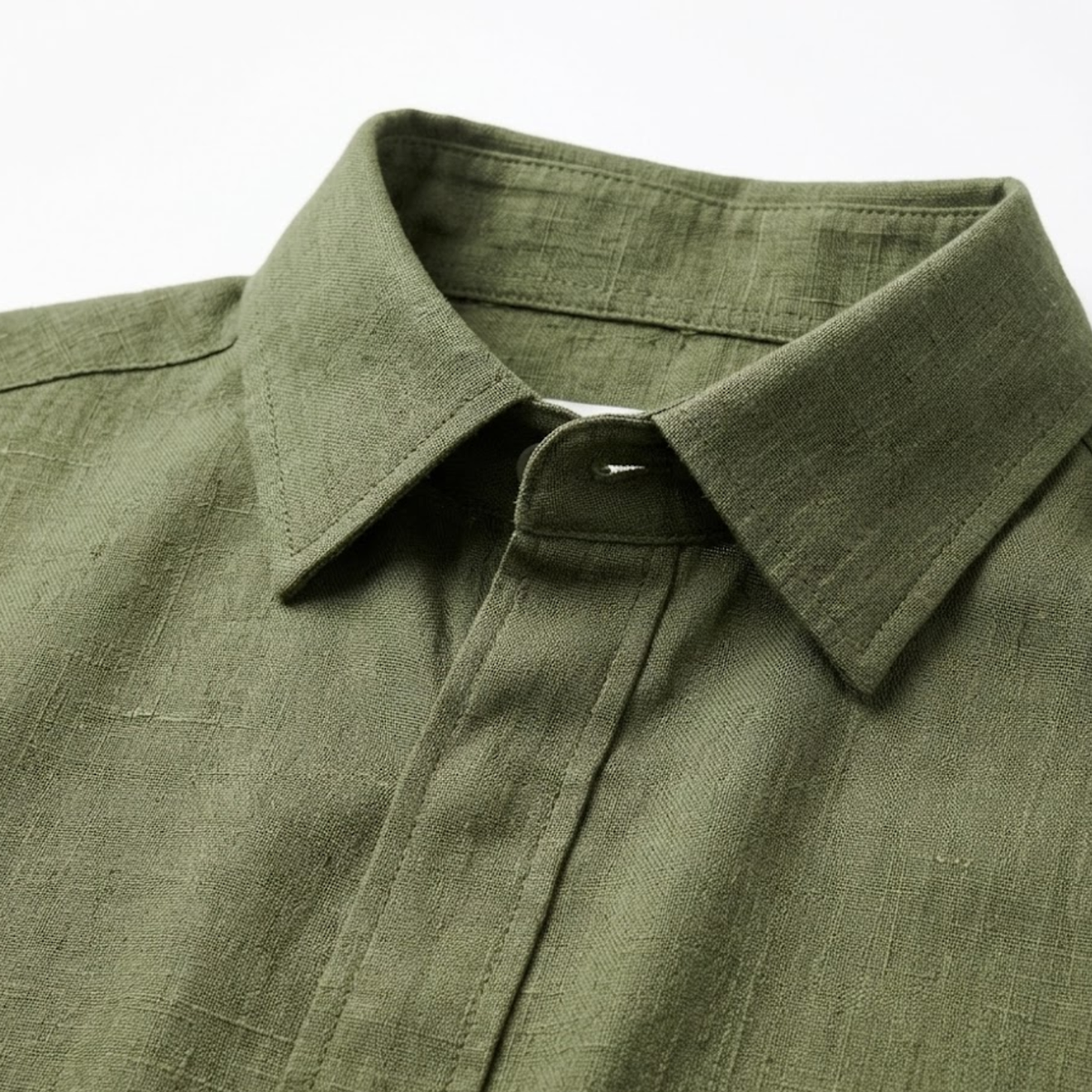 Short-Sleeve Shirt with Turn-Down Collar for Men — product view