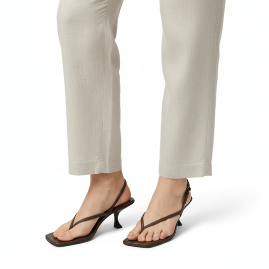 Low Heel Sandals with Back Strap and Square Toe for Women — product view