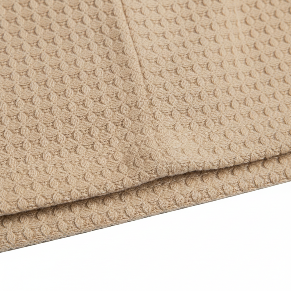 Men's Knitted Mesh T-Shirt with Short Sleeves and Crew Neck — product view