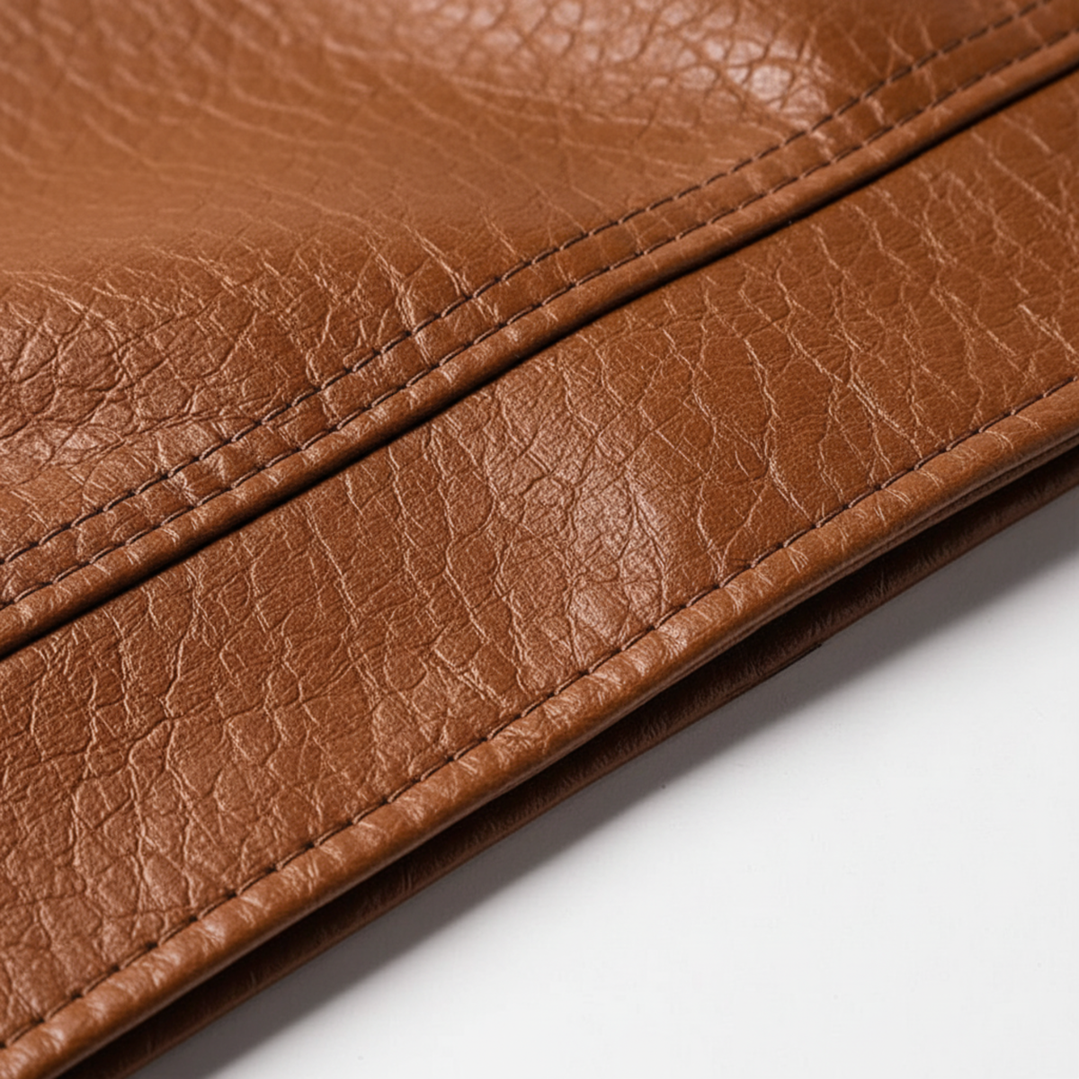Jacket for Men with Zipper and Ribbed Cuffs — Brown