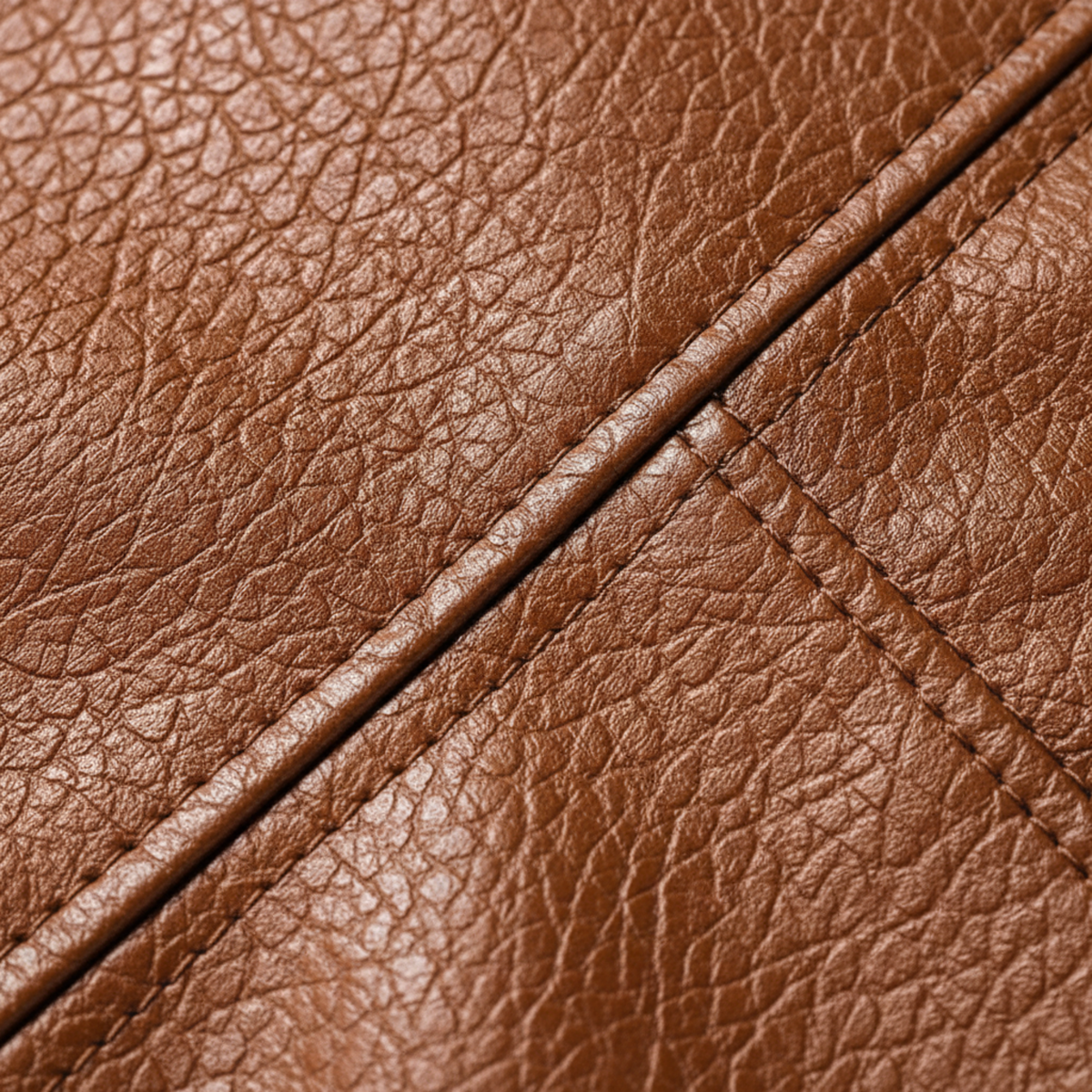 Jacket for Men with Zipper and Ribbed Cuffs — Brown
